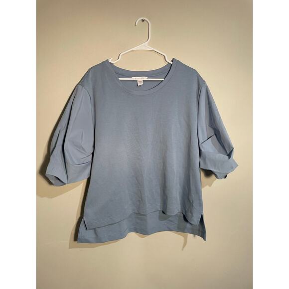 Athleta Harlow Hybrid Tee in Heron Blue - Picture 2 of 11